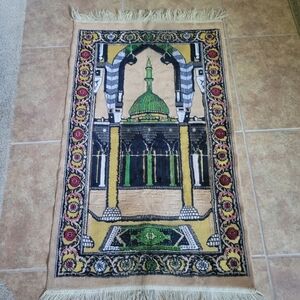 Turkish Prayer rug carpet art wall hanging Muslim Islamic